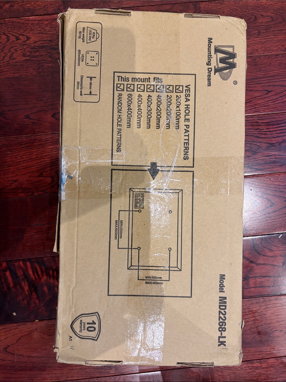 MD2268-LK Black TV Wall Mount